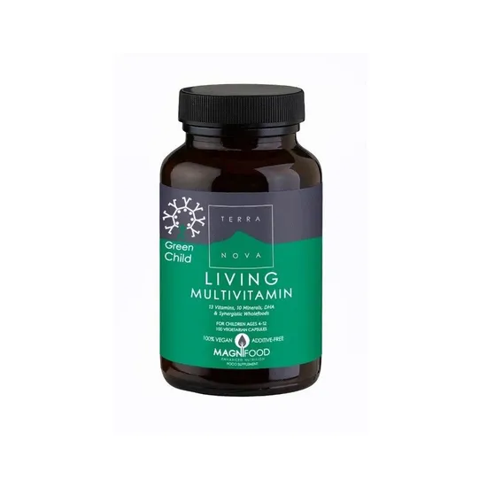 Terranova Green Child Living Multivitamin Vegicaps 50 Vegicaps