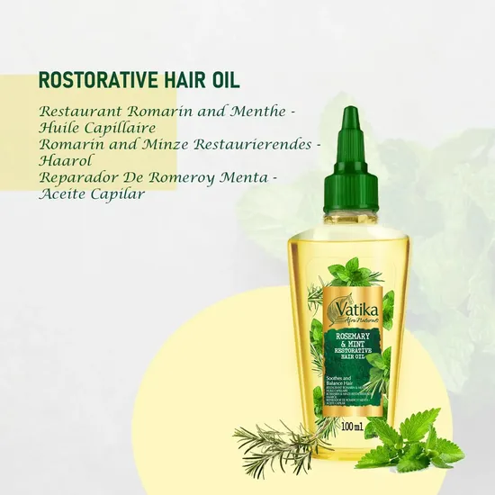 Dabur Afro Naturals Rosemary & Mint Restorative Hair Oil 100ml