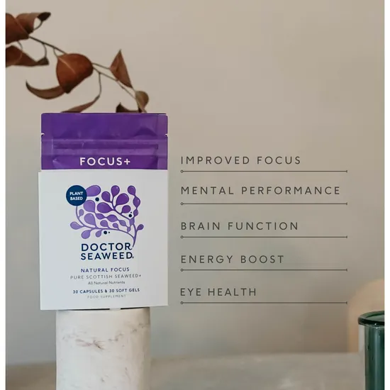 Doctor Seaweed Focus+ Natural Focus 30 Capsules & 30 Softgells