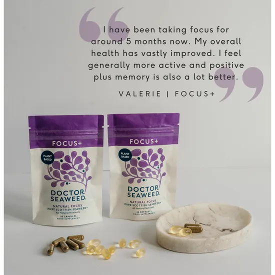 Doctor Seaweed Focus+ Natural Focus 30 Capsules & 30 Softgells