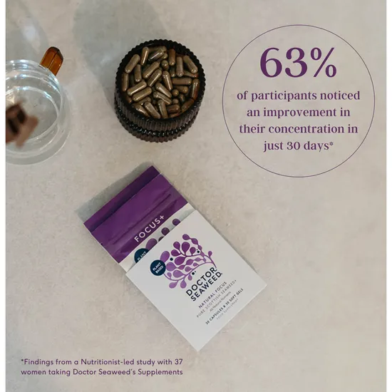 Doctor Seaweed Focus+ Natural Focus 30 Capsules & 30 Softgells