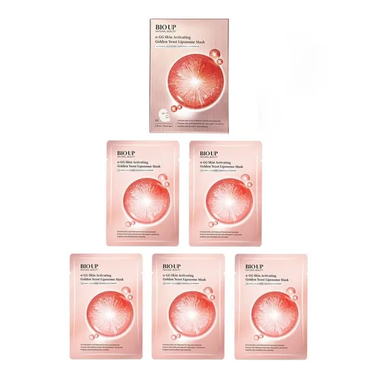Natural Beauty BIO UP a-GG Skin Activating Golden Yeast Liposome Mask 5 x 25ml