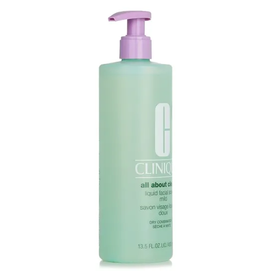 Clinique All About Clean Liquid Facial Soap Mild For Dry Combination Skin 400ml