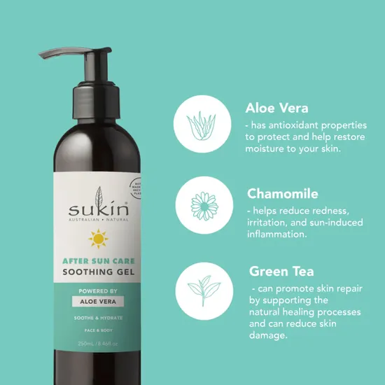 Sukin Soothe & Hydrate Aftersun Care Soothing Gel 250ml