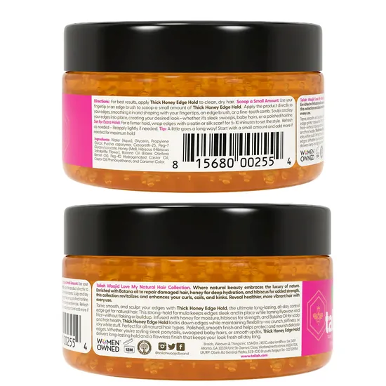 Taliah Waajid Love My Natural Hair Thick Honey Edge Hold 237ml