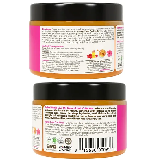 Taliah Waajid Love My Natural Hair Honey Curls Curl Styler 355ml