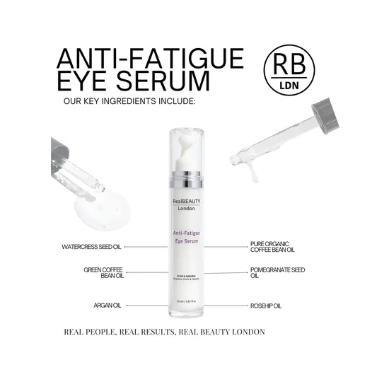 Real Beauty London Anti-Fatigue Eye Serum With Eye Roller 30ml