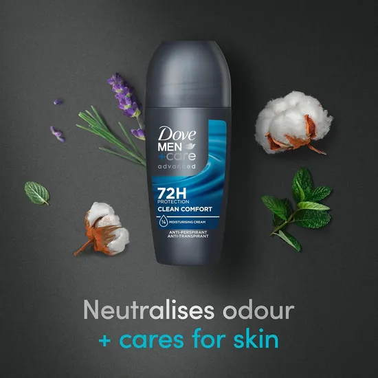 Dove Men Care 72h Clean Comfort Deodorant Roll On 50ml