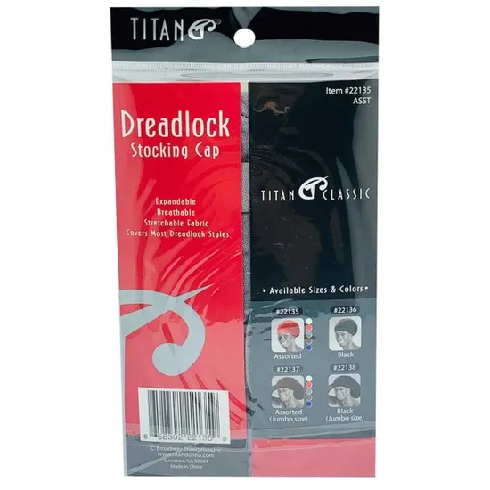 Titan Donna Titan Classic Dreadlock Stocking Cap 22135 assort