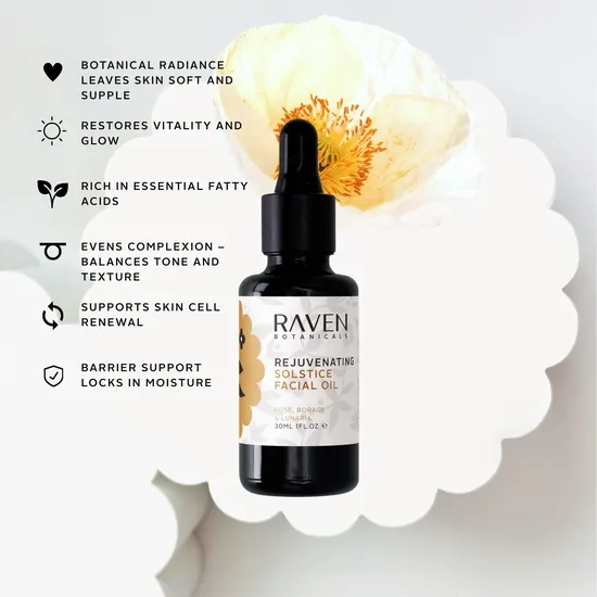 Raven Botanicals Solstice Rejuvenating Facial Oil 30ml