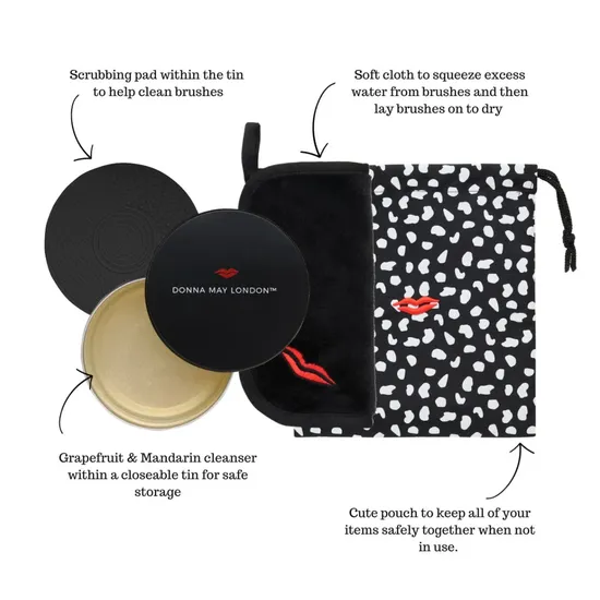 Donna May London Makeup Brush Cleaner Kit
