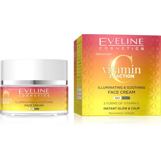 Eveline Vitamin C 3x Action Illuminating Soothing Face Cream 50ml
