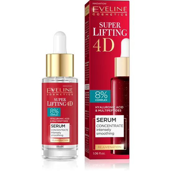Eveline Super Lifting 4d Hyaluronic Acid & Multipeptides Serum 30ml
