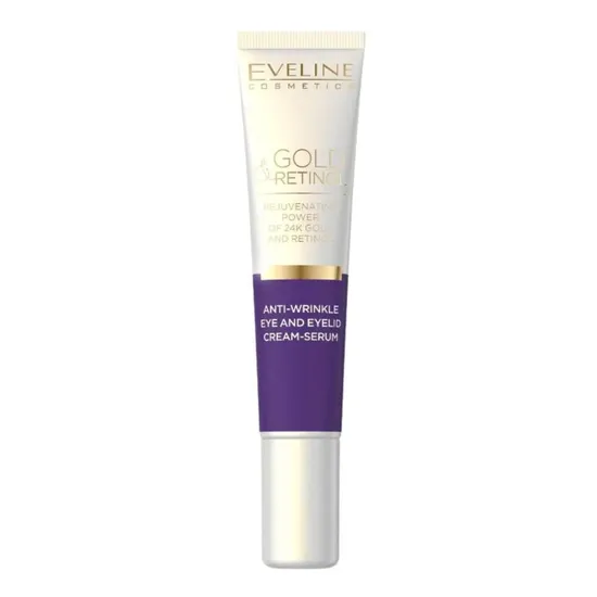 Eveline Gold Retinol Anti Wrinkle Eye & Eyelid Cream Serum 20ml