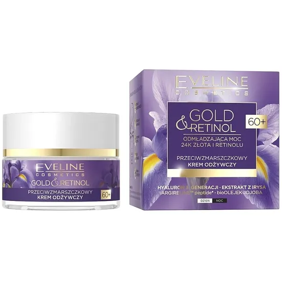 Eveline Gold Retinol Anti Wrinkle Nourishing Cream 60+ 50ml