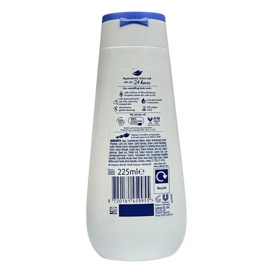 Dove Anti Stress Blue Chamomile & Oat Milk Body Wash 225ml