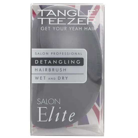 Tangle Teezer Salon Elite Professional Detangling Hair Brush For Wet & Dry Hair Midnight Black
