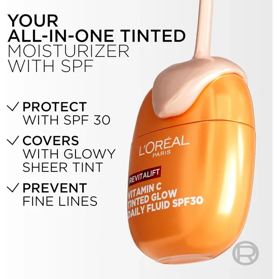 L'Oreal Paris Revitalift Vitamin C Tinted Glow Daily Fluid SPF 30 40ml
