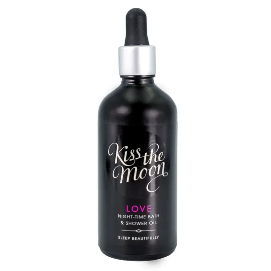 Kiss LOVE NIGHT-TIME BATH & SHOWER OIL Relax with Rose & Frankincense