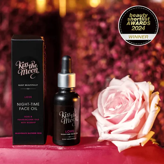 Kiss LOVE NIGHT-TIME FACE OIL Rose & Frankincense