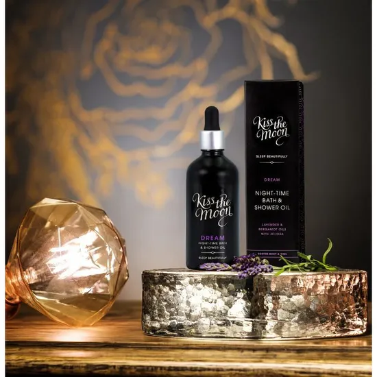 Kiss DREAM NIGHT-TIME BATH & SHOWER OIL Soothe with Lavender & Bergamot