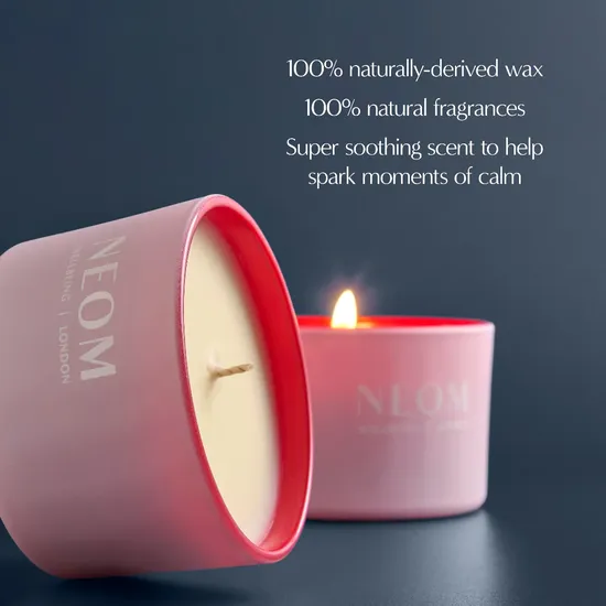 Neom Organics Wellbeing It's All Rosy Travel Candle 75g