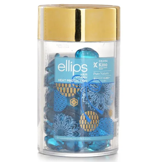 Ellips Hair Vitamin Heat Protection Oil Pure Natura Blue 50 Capsules