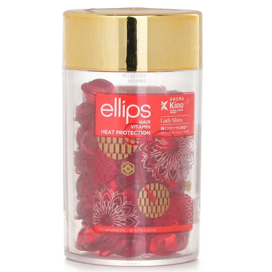 Ellips Hair Vitamin Heat Protection Oil Lady Shiny Red 50 Capsules
