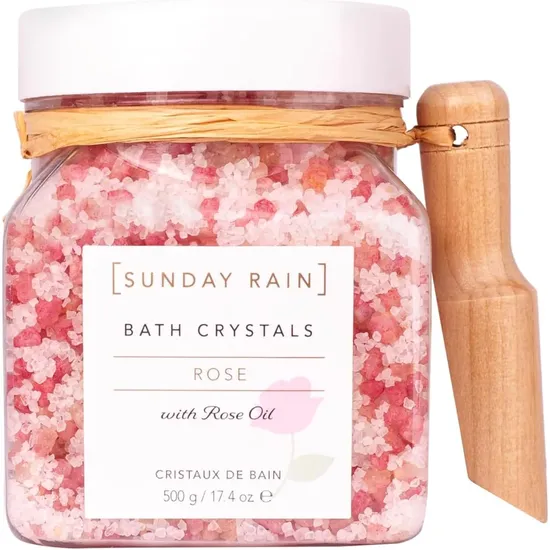 Sunday Rain Rose Bath Crystals 500g