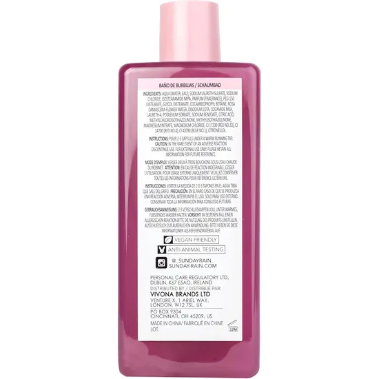 Sunday Rain Rose Bubble Bath 450ml