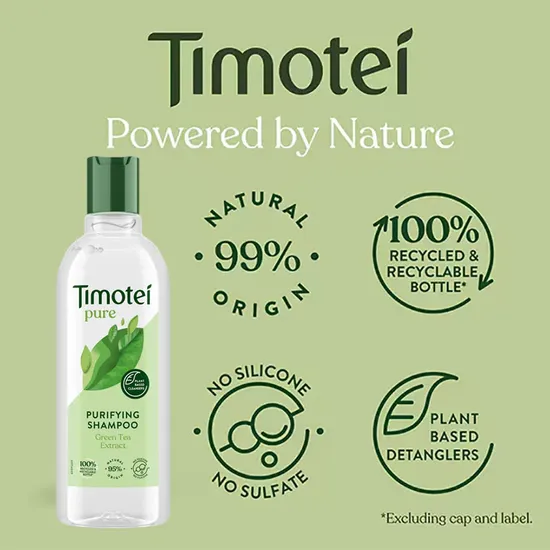 Timotei Pure Purifying Shampoo Green Tea Extract 300ml