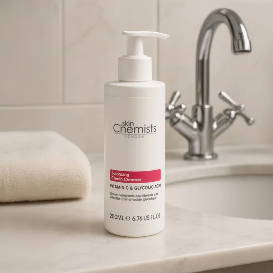 skinChemists Balancing Vitamin C & Glycolic Acid Cream Cleanser 200ml