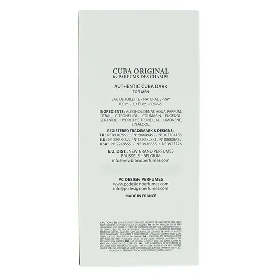 Cuba Authentic Dark Eau De Toilette 100ml