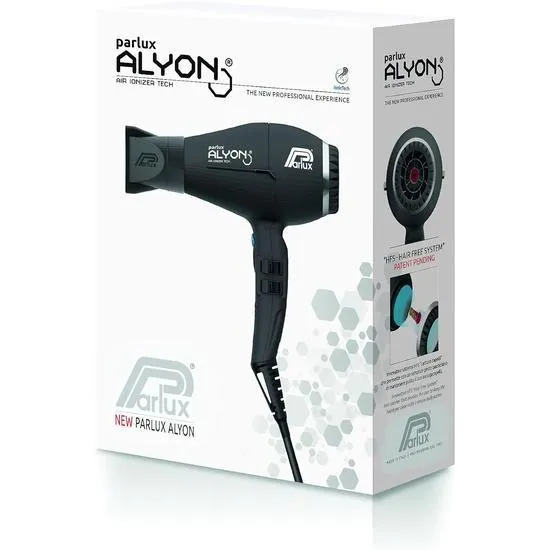Parlux Alyon Light Air Ioniser Hair Dryer Black