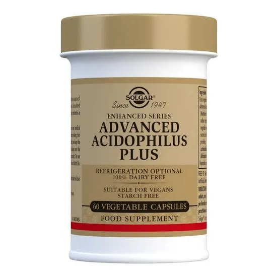 Solgar Advanced Acidophilus Plus Vegetable Capsules x 60