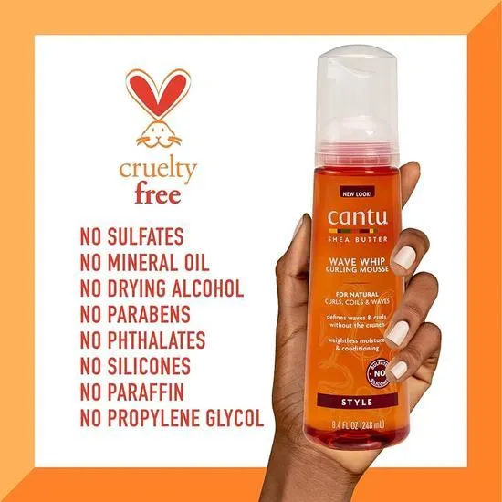 Cantu For Natural Hair Wave Whip Curling Mousse