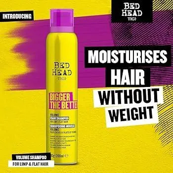 TIGI Bed Head Bigger The Better Volume Foam Shampoo 200ml