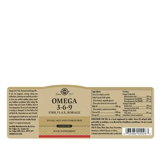 Solgar Omega 3-6-9 x60