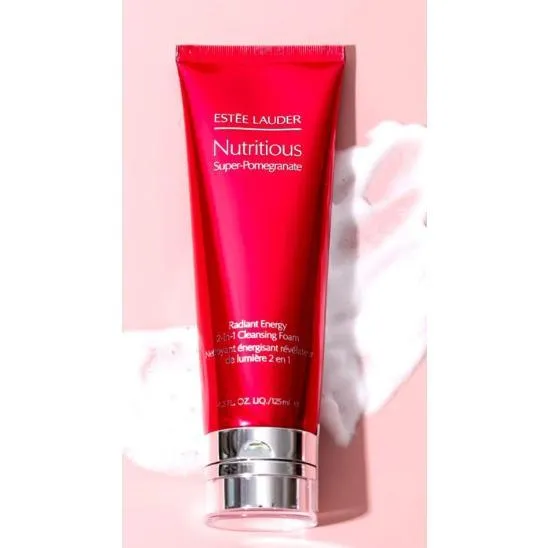 Estée Lauder Nutritious Super Pomegranate Radiant Energy 2 In 1 Cleansing Foam 125ml