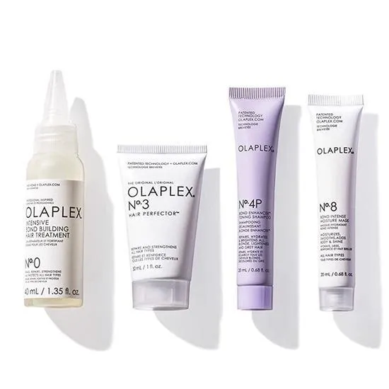 Olaplex Unbreakable Blondes Mini Kit No. 0 (40ml), No. 3 (30ml), No. 4P (20ml) & No. 8 (20ml)