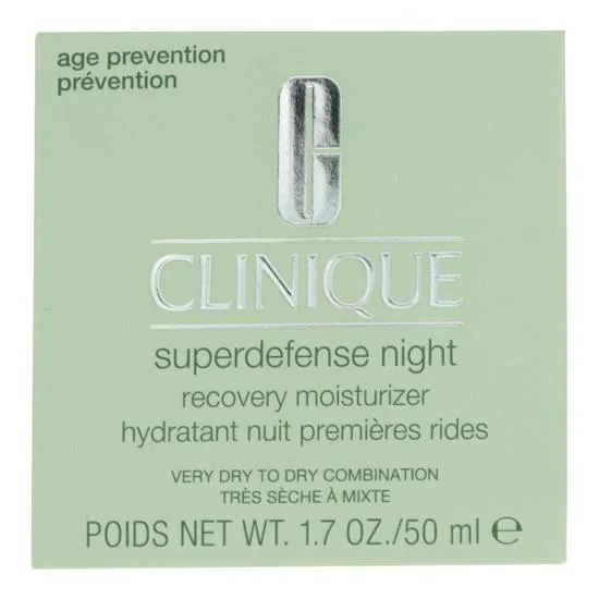 Clinique Superdefense Night Recovery Moisturiser Very Dry to Dry Combination