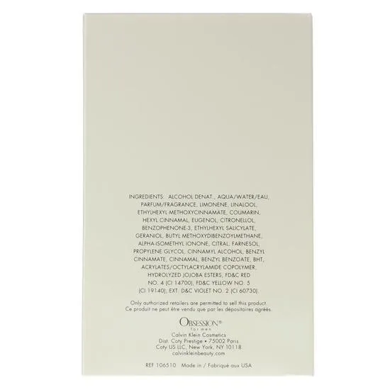 Calvin Klein Obsession For Men Eau De Toilette 75ml