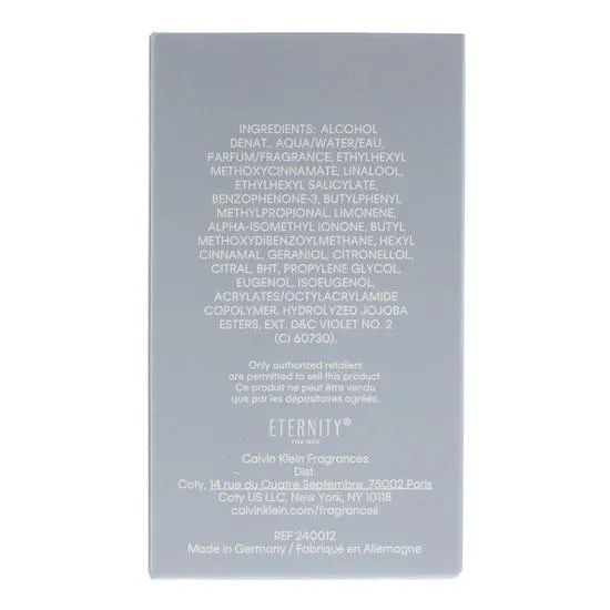 Calvin Klein Eternity For Men Aqua Eau De Toilette 30ml