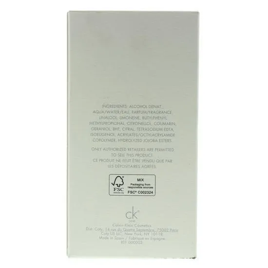 Calvin Klein CK One Eau De Toilette 20ml