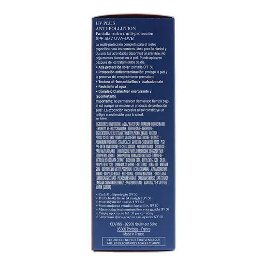 Clarins Men UV Plus Anti-Pollution Multi-Protection Day Screen SPF 50 50ml