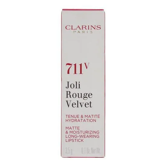 Clarins Joli Rouge Velvet Matte & Moisturising Long Wearing Lipstick 54v Deep Red