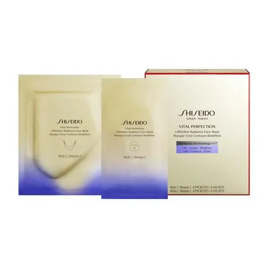 Shiseido Vital Perfection LiftDefine Radiance Face Mask x 6