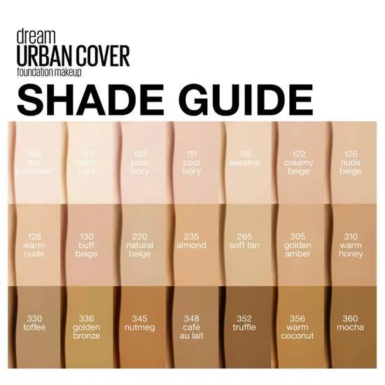 Maybelline Dream Urban Cover Full Coverage Foundation 310 - Warm Honey