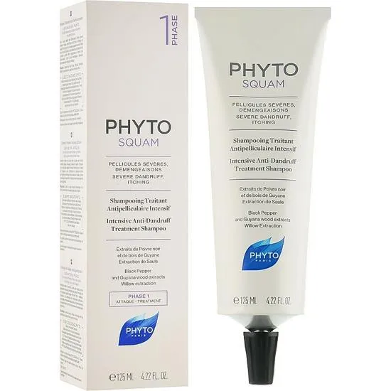 PHYTO Phytosquam Intense Anti-Dandruff Intensive Treatment Shampoo 125ml