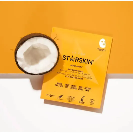 STARSKIN After Party Brightening Bio-Cellulose Second Skin Face Mask